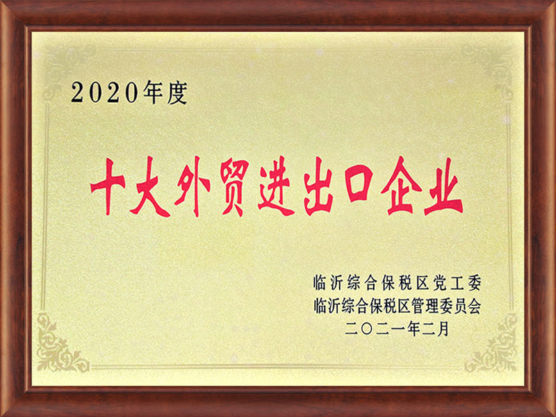 2020年度十大外貿(mào)進出口企業(yè)